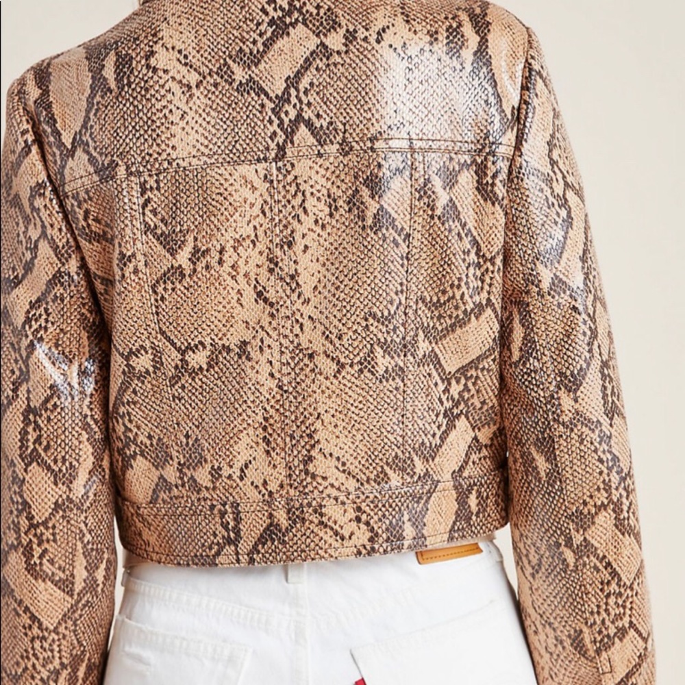 Anthropologie Python Trucker Jacket - image 2